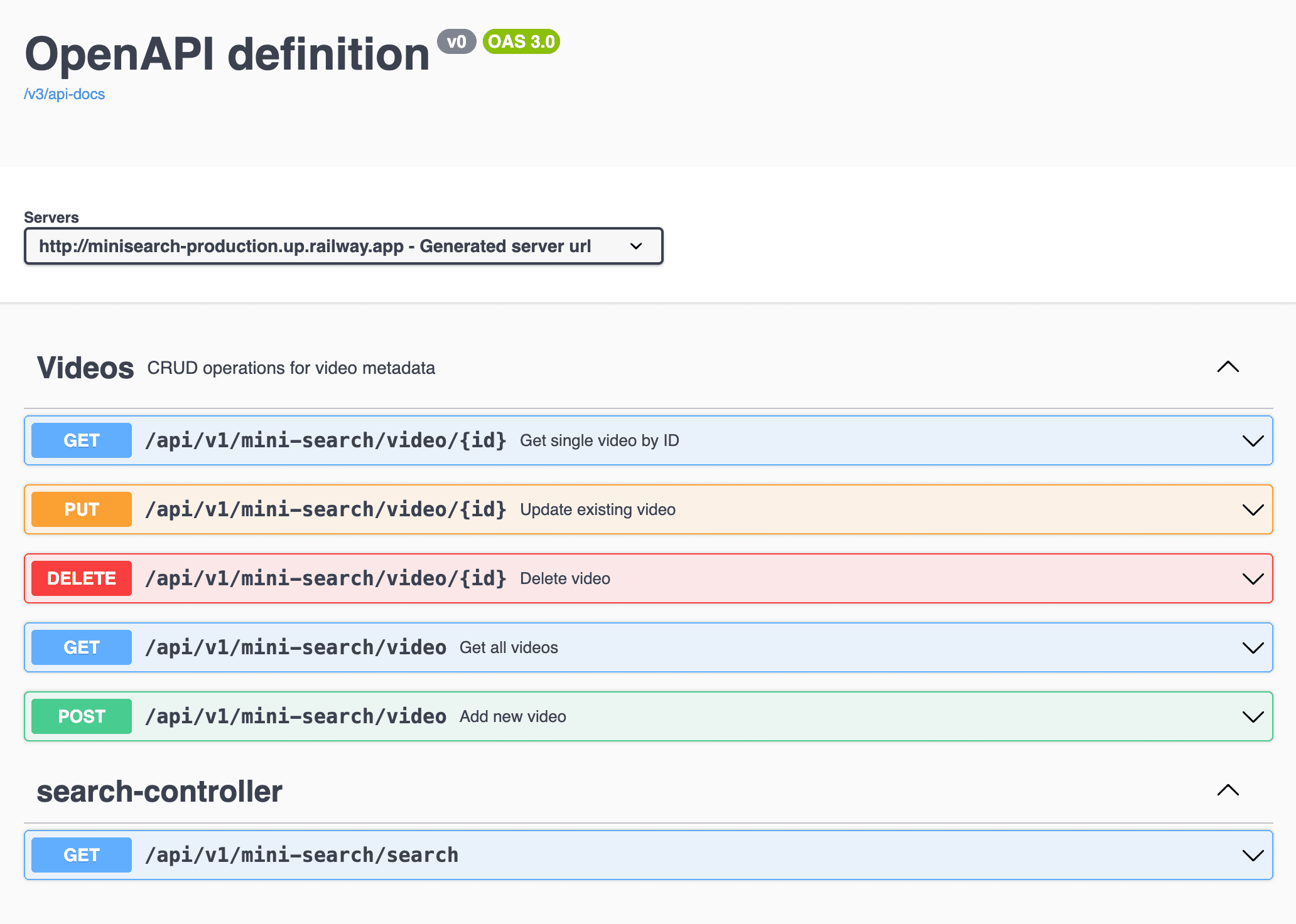 Mini Search - Video Searching Platform